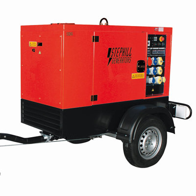 40kVA Silenced Road Tow Generator Hire